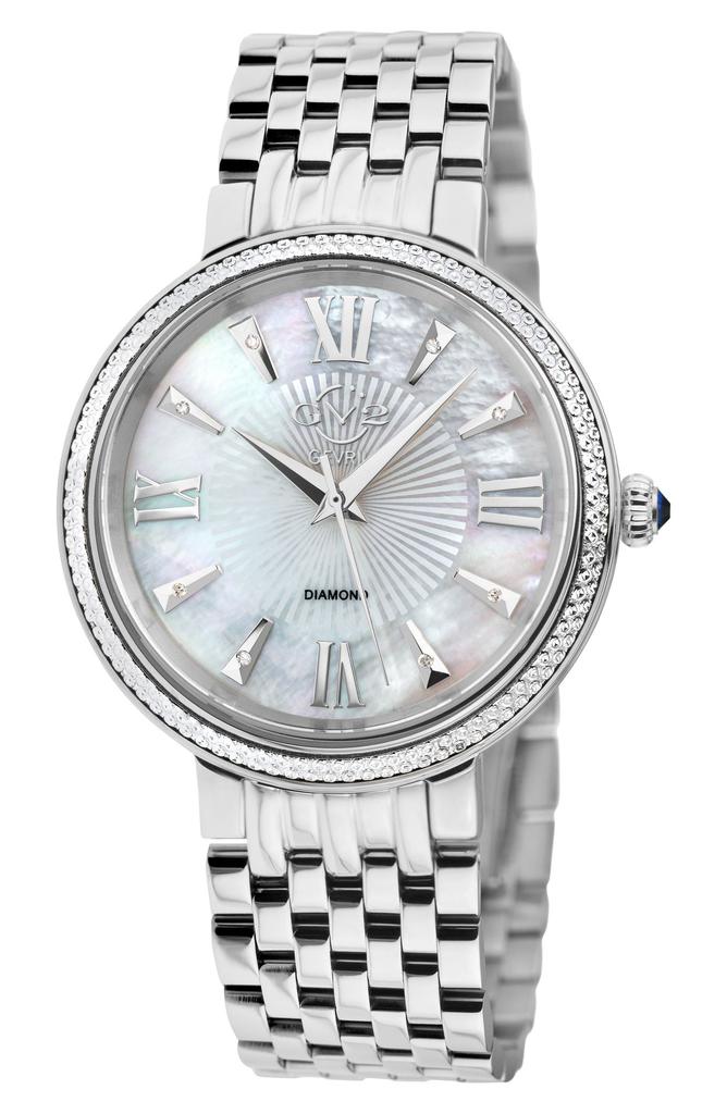 GV2 Women's Genoa Diamond Dial Bracelet Watch, 37mm