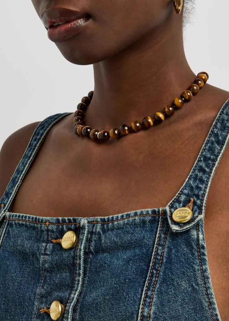 Anni Lu Eye Of The Tiger beaded necklace