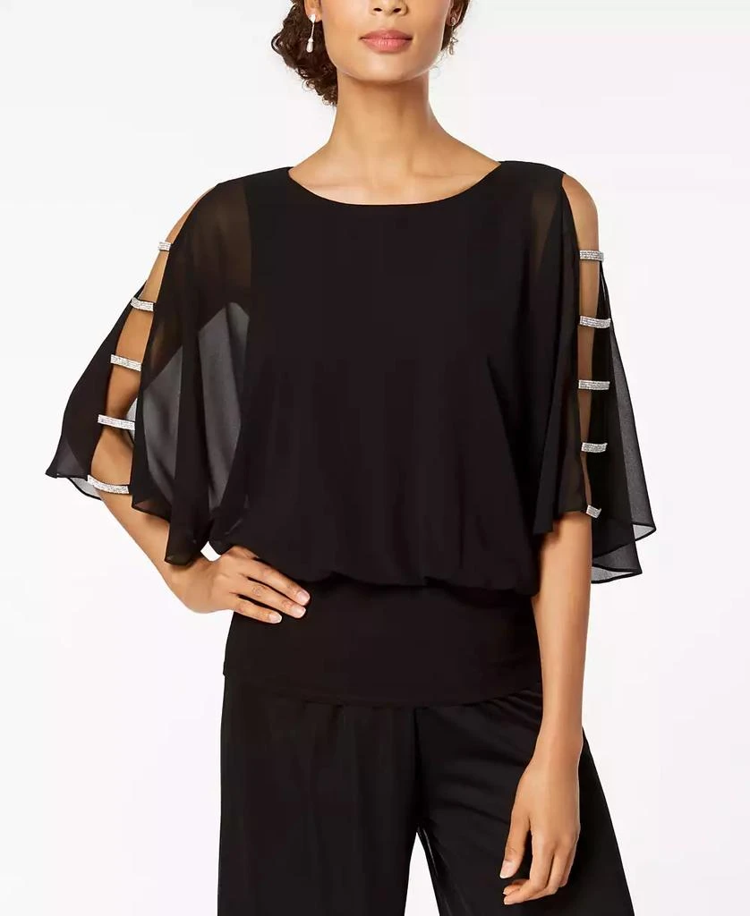 MSK Embellished-Sleeve Top 1