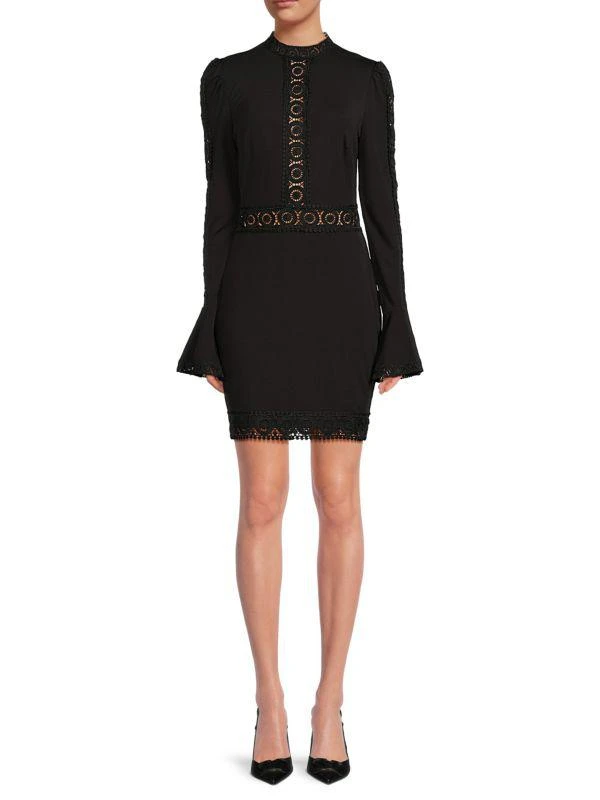 Bebe Bell Lace Mini Dress 1