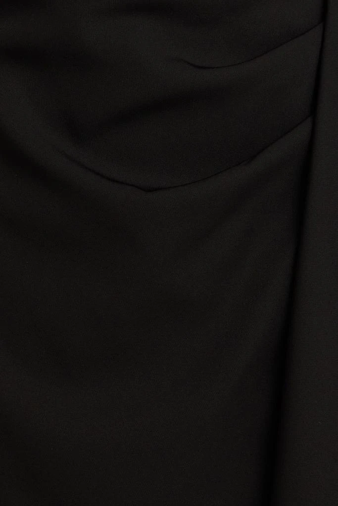 RHEA COSTA One-sleeve draped stretch-jersey gown 4