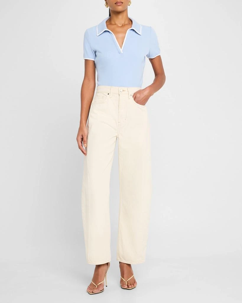 VERONICA BEARD Ryder High-Rise Saddle Jeans 2