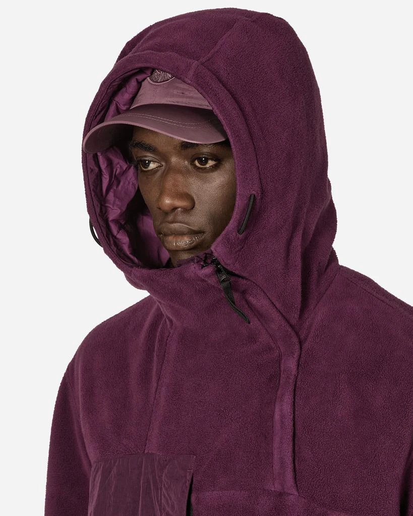 Stone Island Cotton Pile Nylon-TC Anorak Jacket Dark Burgundy 5