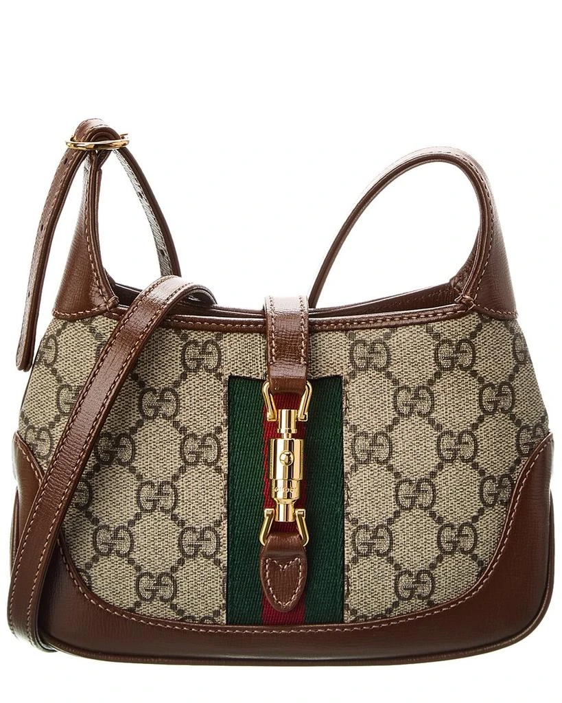 Gucci Gucci Jackie 1961 Mini GG Supreme Canvas & Leather Shoulder Bag 1