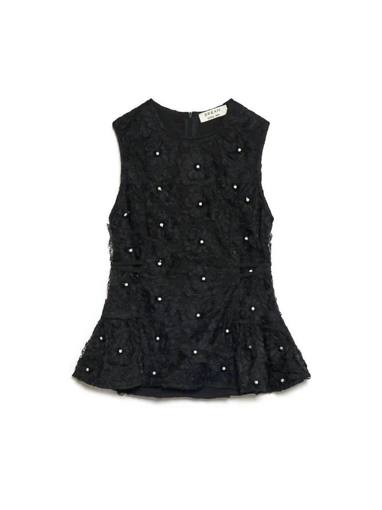 Sister Jane Samara Floral Top In Black 1