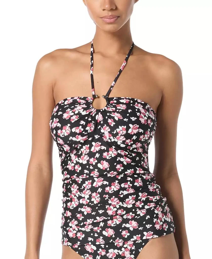 Michael Kors Women's Floral-Print Bandeau Tankini Top 1