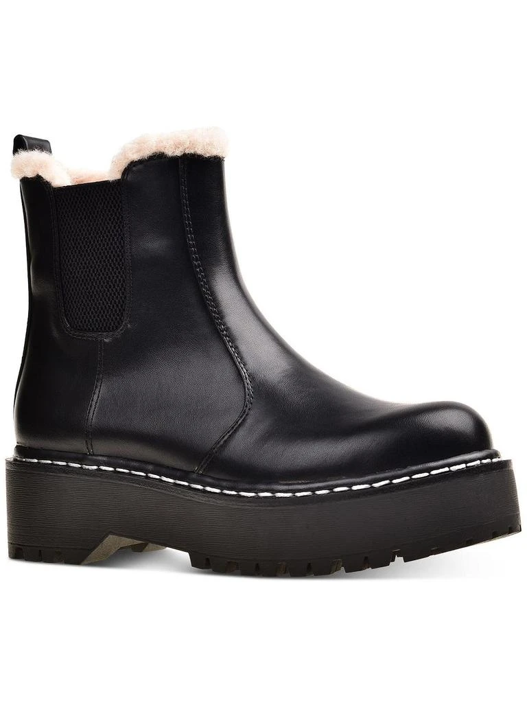 Wild Pair Armery Womens Faux Fur Side Zip Ankle Boots 1