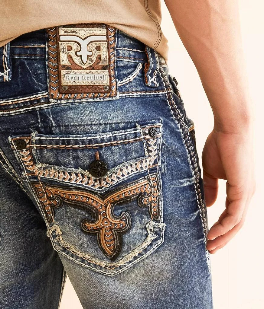 Rock Revival Jaysen Straight Leg Jean - 32" Inseam In Vintage Indigo 5