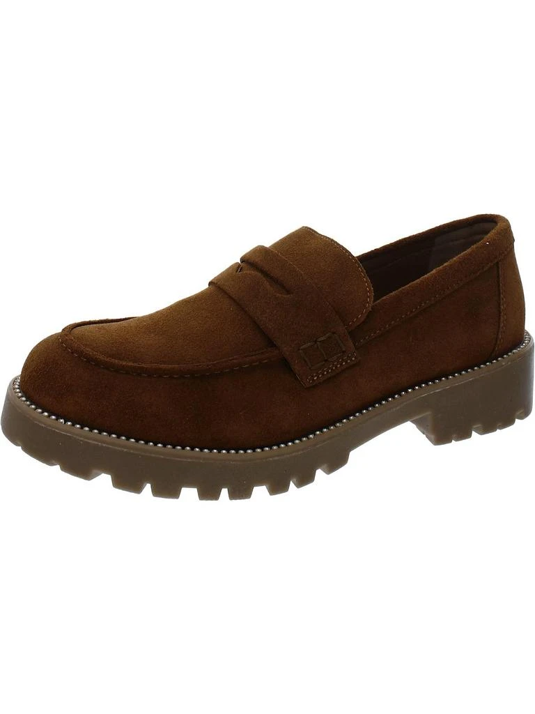 AQUA Derbr Womens Suede Slip-On Loafers 1