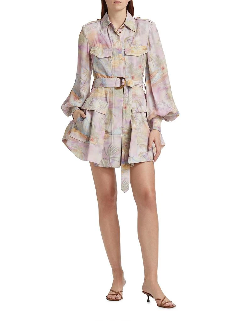 green plaid mini dress Plaid Deep V Neck Ruffle Trim Detail Wrap Dress L