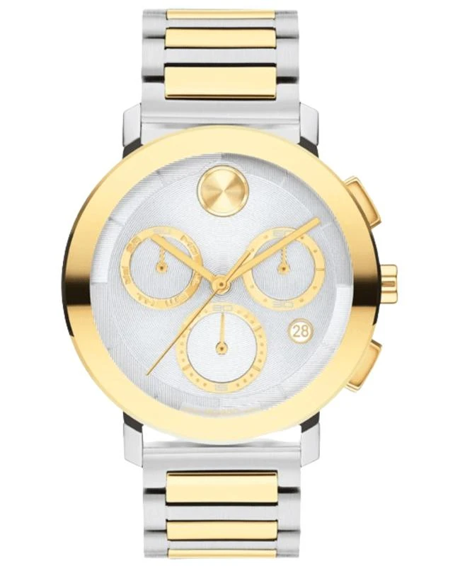 Movado Movado Bold Evolution Quartz Chronograph Silver Dial Steel Men's Watch 3601100 1