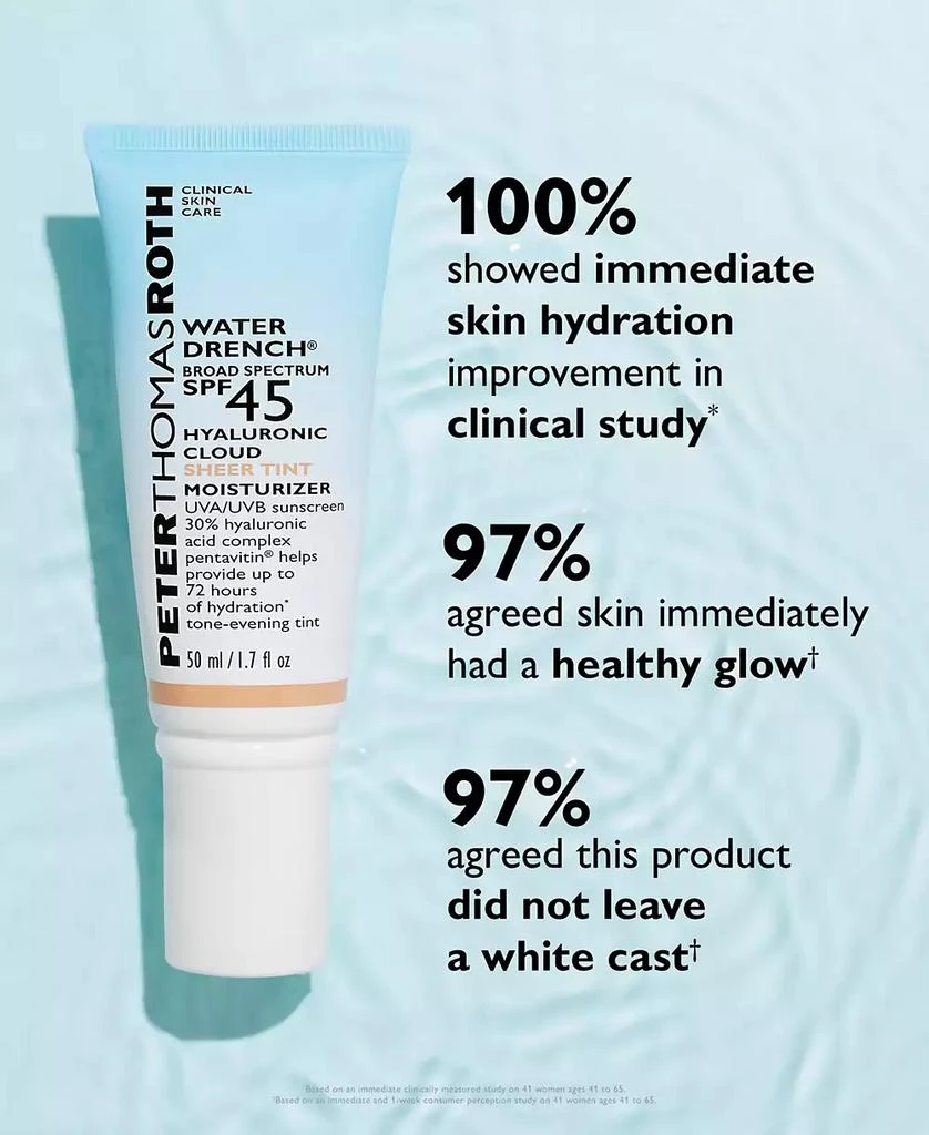Peter Thomas Roth Water Drench Broad Spectrum SPF 45 Hyaluronic Cloud Sheer Tint Moisturizer 5