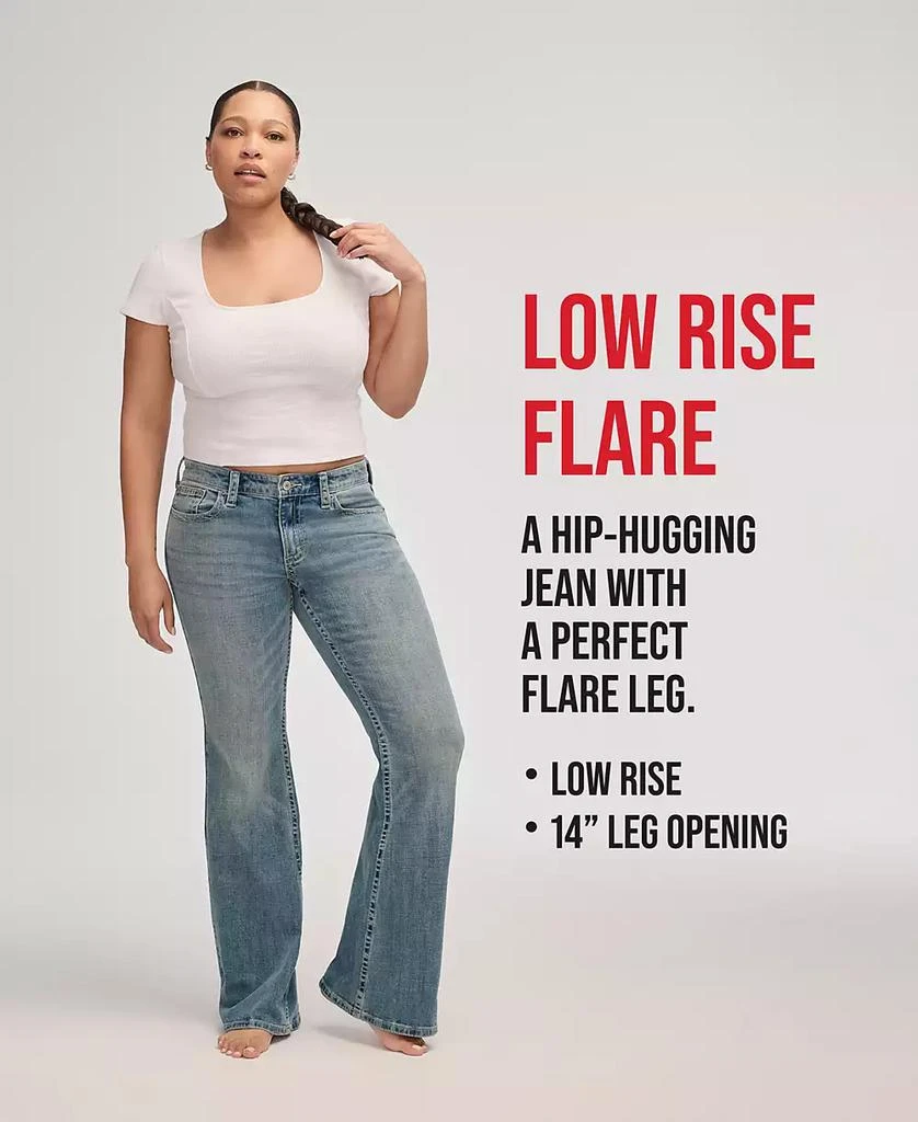 Lucky Brand Women's Low Rise Flap-Pocket Flared Jeans 4