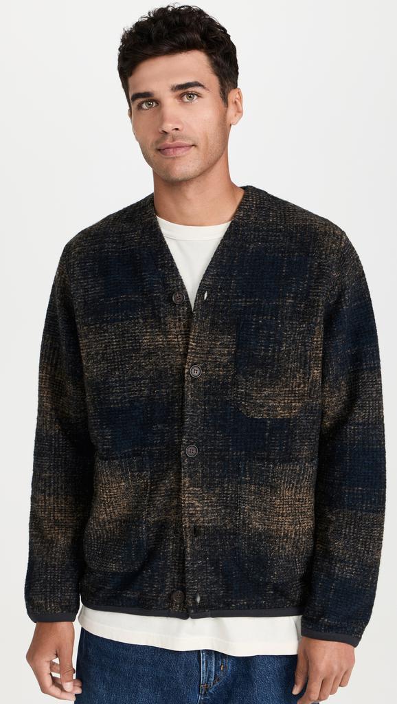 Universal Works Check Cardigan