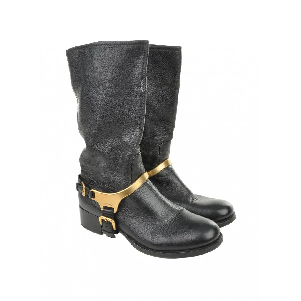 Prada Prada Leather western boots 1