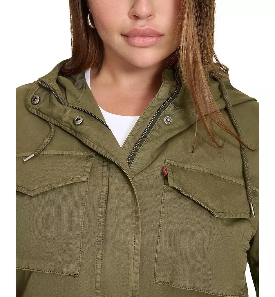 Levi's Plus Size Cotton Hooded Military Zip-Front Jacket 4
