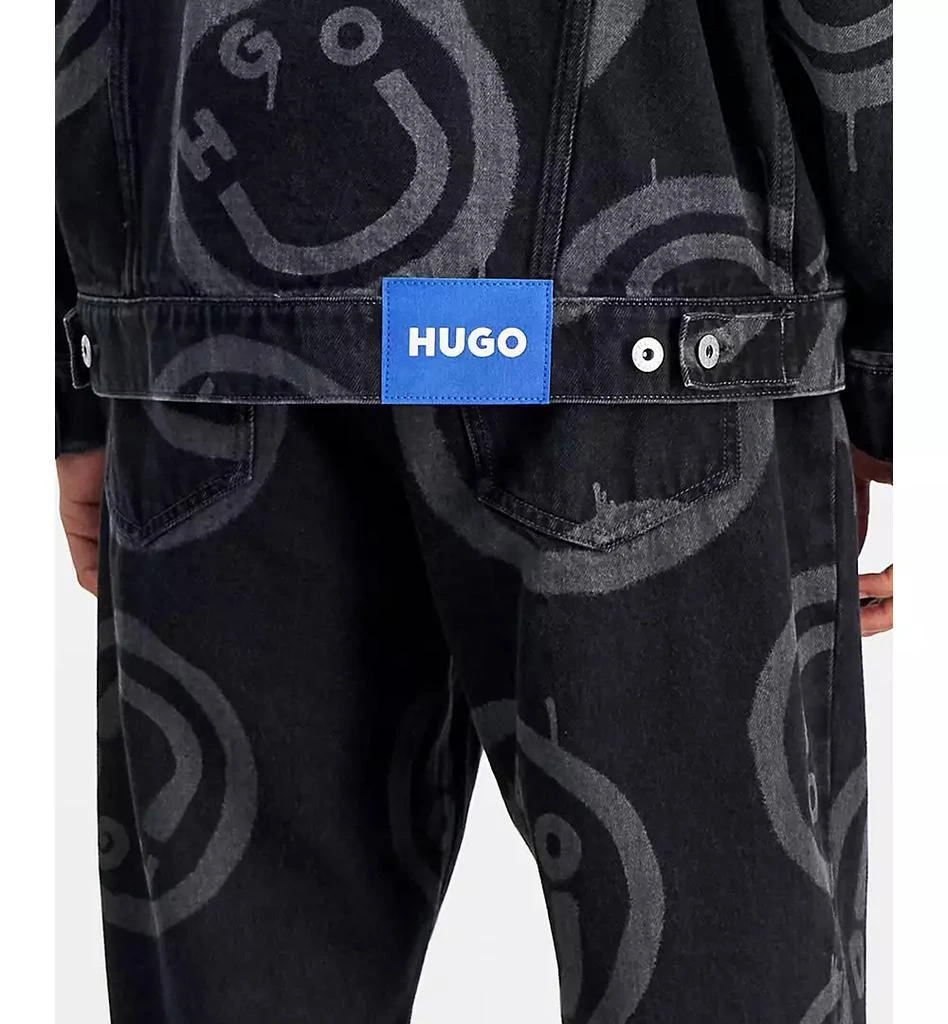 Hugo Boss Men's Nate Relaxed Fit Logo Print Jeans 4