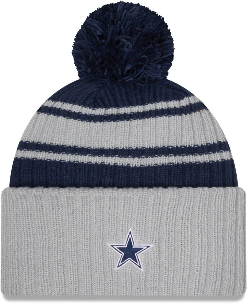 New Era Men's Dallas Cowboys 2022 Sideline Sport Knit Beanie In Gray 2