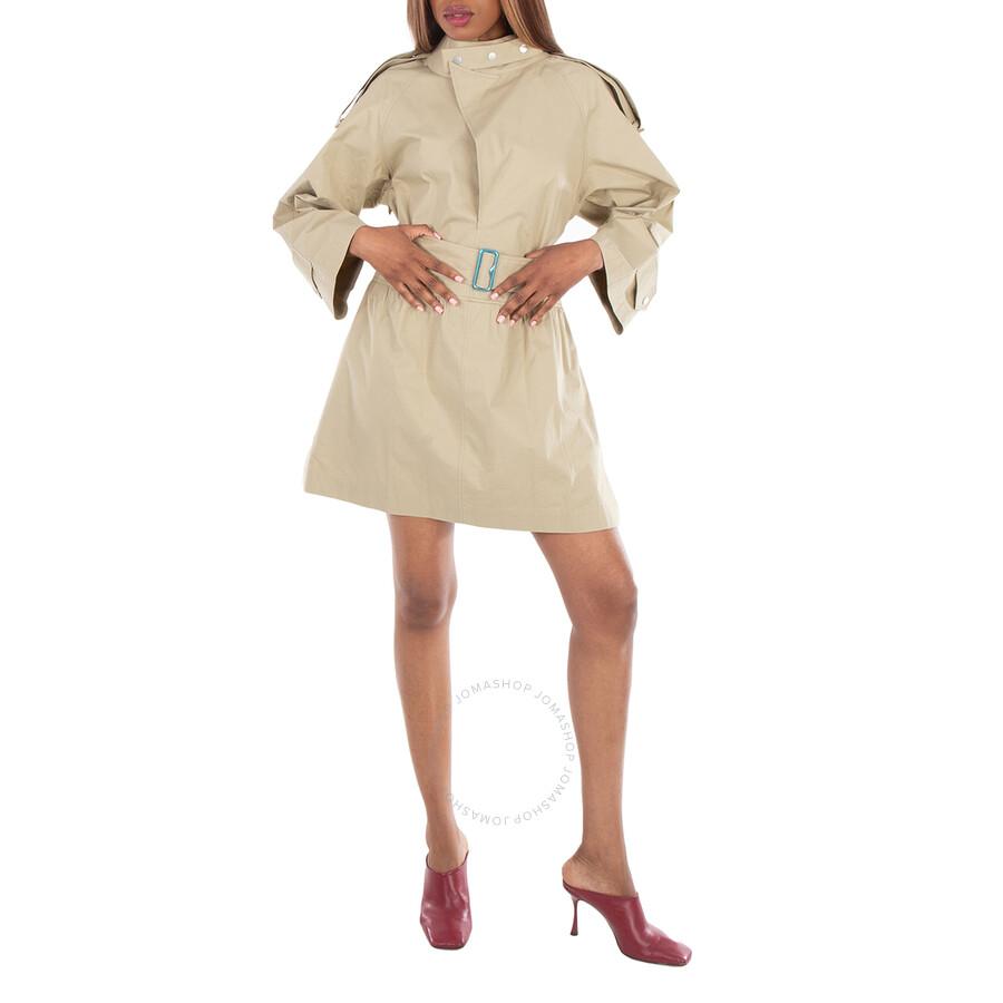 Burberry Belted Gabardine Trench Mini Dress