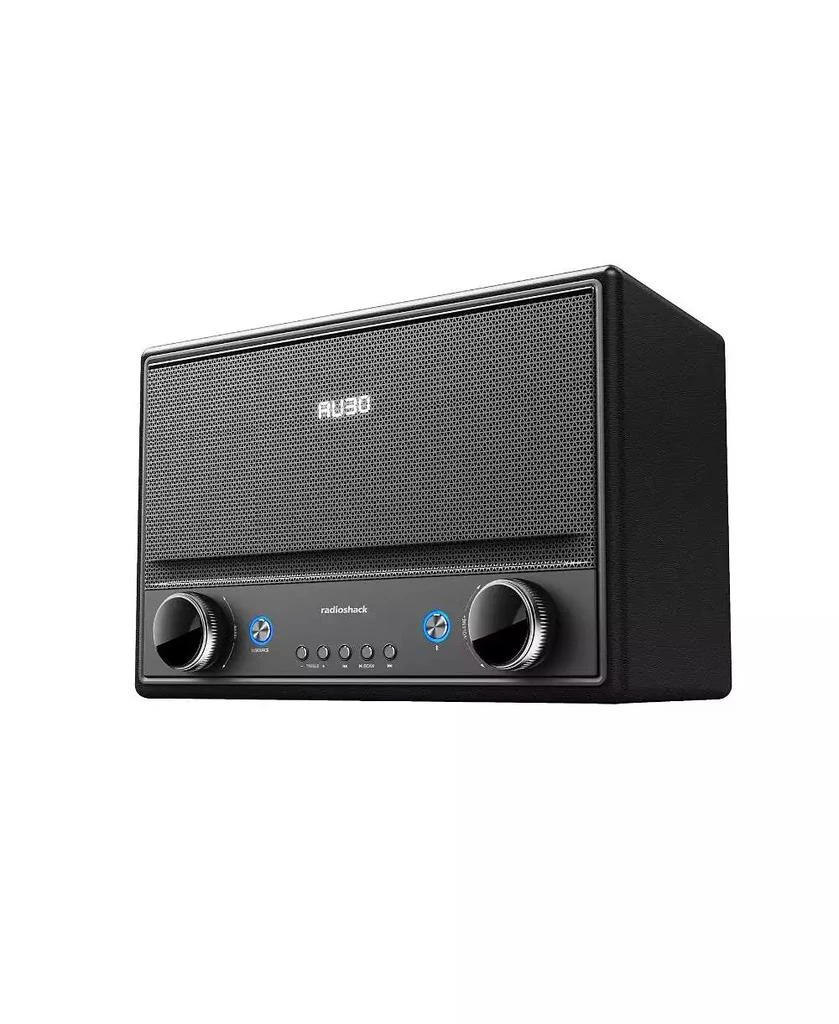 RadioShack 240W Retro Style Bluetooth 5.0 Speaker with FM Radio With Remote Control and Power Cord AUX, USB A, ARC Inputs 4001974
