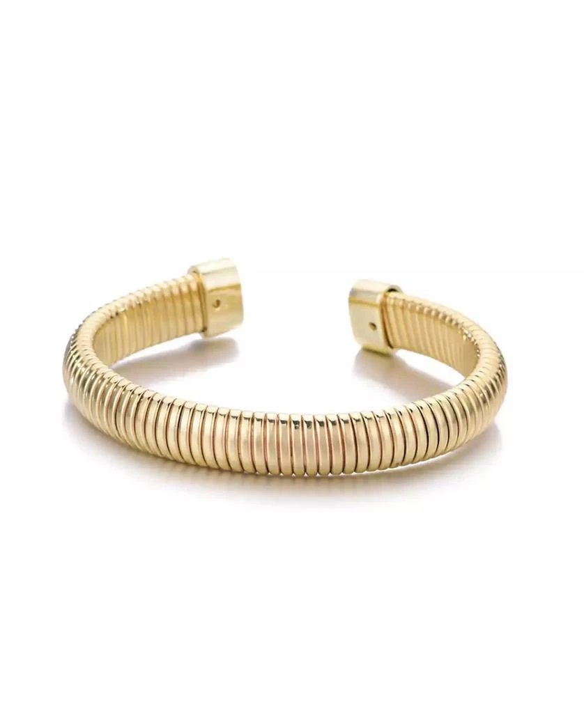 ADORNIA Gold Omega Coil Cuff Bracelet