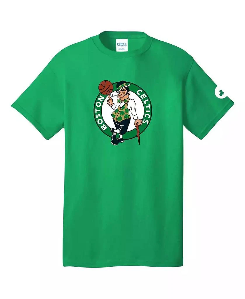 FISLL Men
s and Women
s Kelly Green Boston Celtics Lucky T-Shirt 2