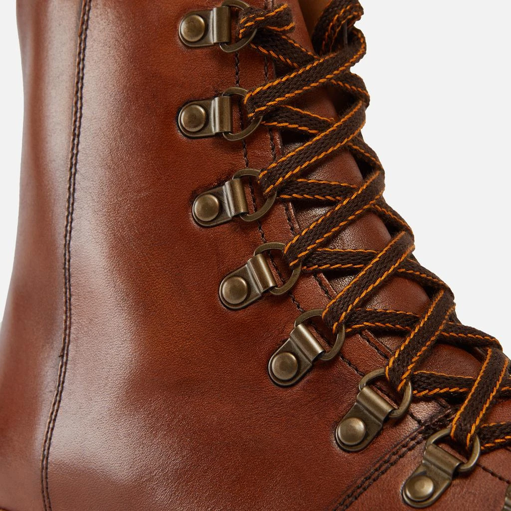Grenson Women's Nanette Hand Painted Leather Hiking Style Boots - Tan 4