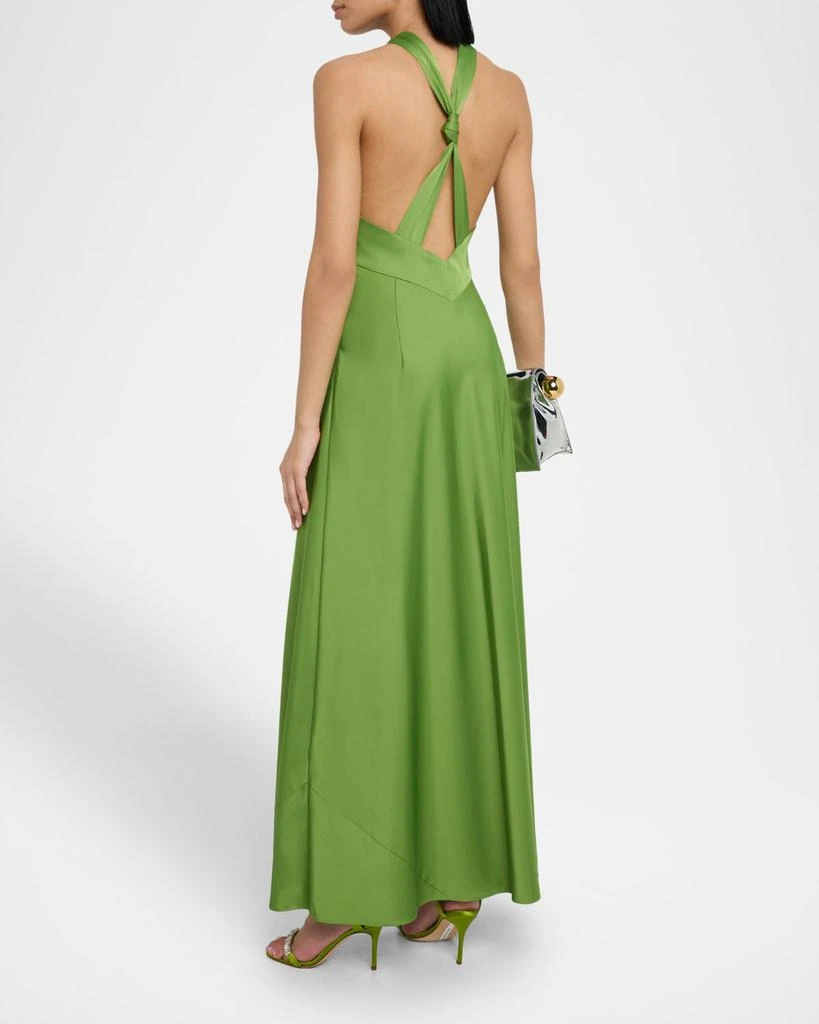 Shop Knot-Embellished Satin Halter Gown on Sale at BeyondStyle  Get 60%  Off Knot-Embellished Satin Halter Gown with Limited-Time Flash Deals,  Exclusive Discounts, and Special Offers. Enjoy Unbeatable Savings on  Knot-Embellished Satin