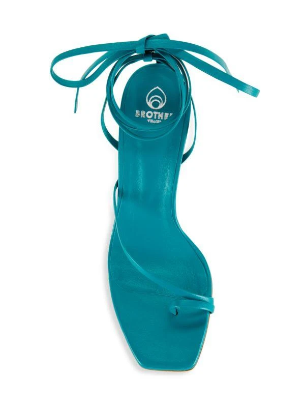 Brother Vellies Joyful Rebellion Bike 90MM Lace-Up Leather Sandals 5