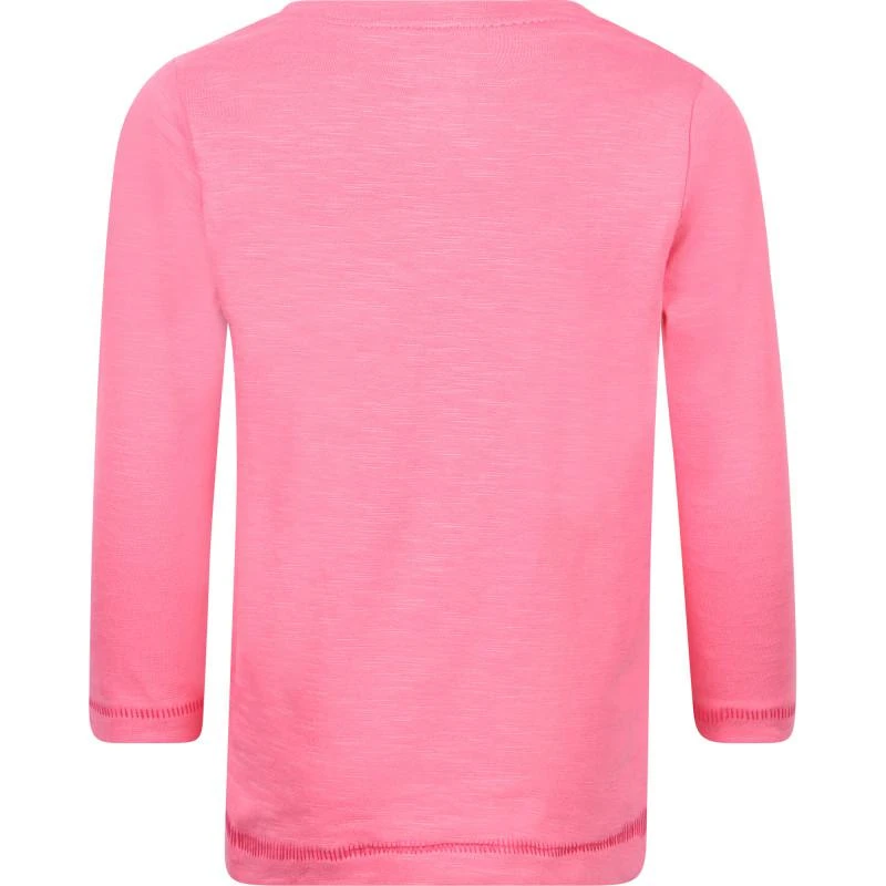 Hatley Rainbow smile long sleeved t shirt in pink 2