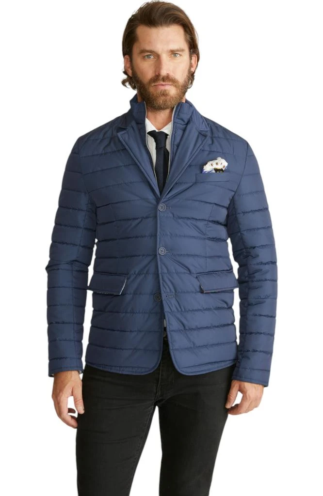 Robert Graham Men's Quilted Nylon Blazer With Bib Front 1