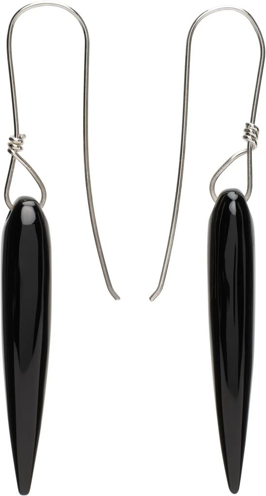Sophie Buhai Silver & Black Spear Earrings 1