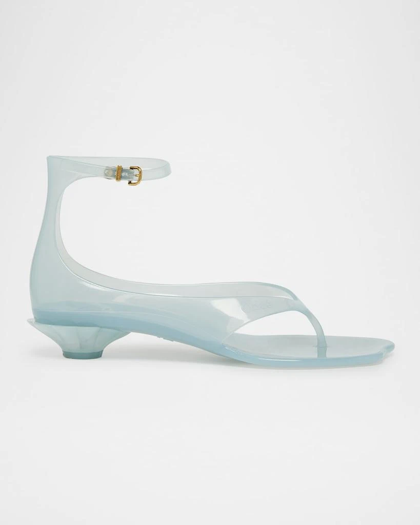 Chloé Jelly Thong Ankle-Strap Sandals 1