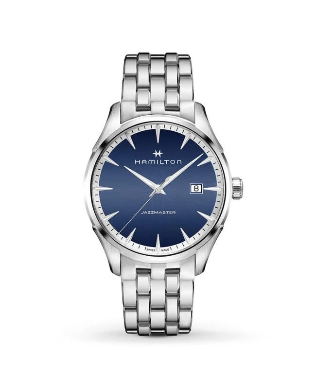 Hamilton Hamilton Jazzmaster Gent Quartz Blue Dial Stainless Steel