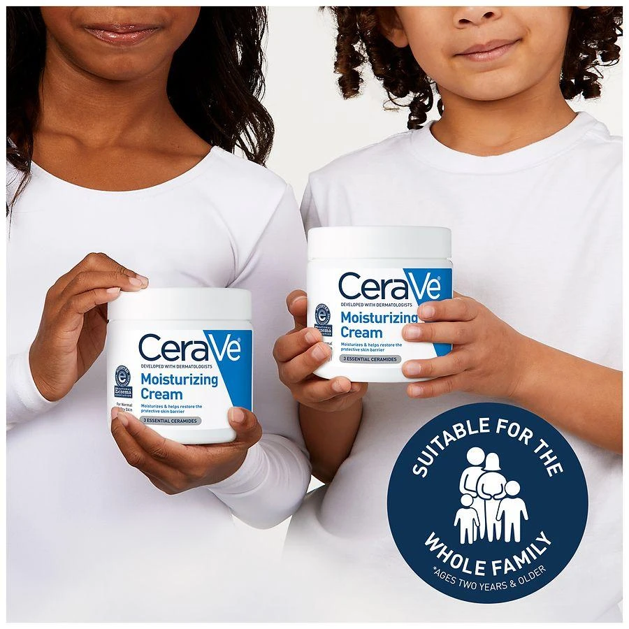 CeraVe Face & Body Moisturizing Cream with Pump for Normal to Dry Skin Unscented 6