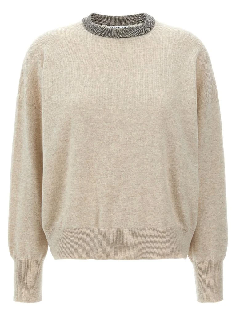 Brunello Cucinelli Monili-Chain Detailed Knitted Jumper