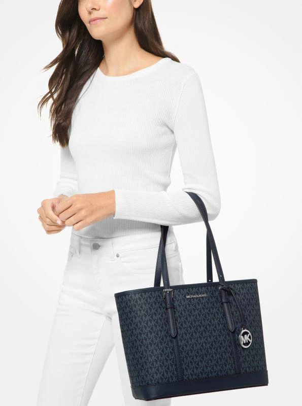 michael_kors Jet Set Travel Small Logo Top-Zip Tote Bag 3