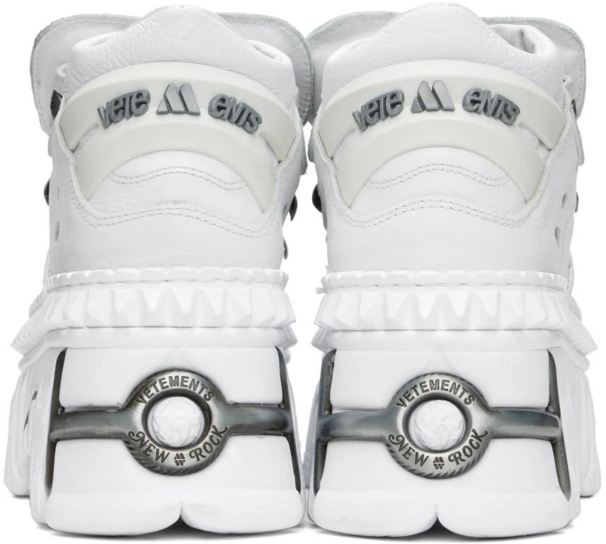 Vetements White New Rock Edition Platform Sneakers 2