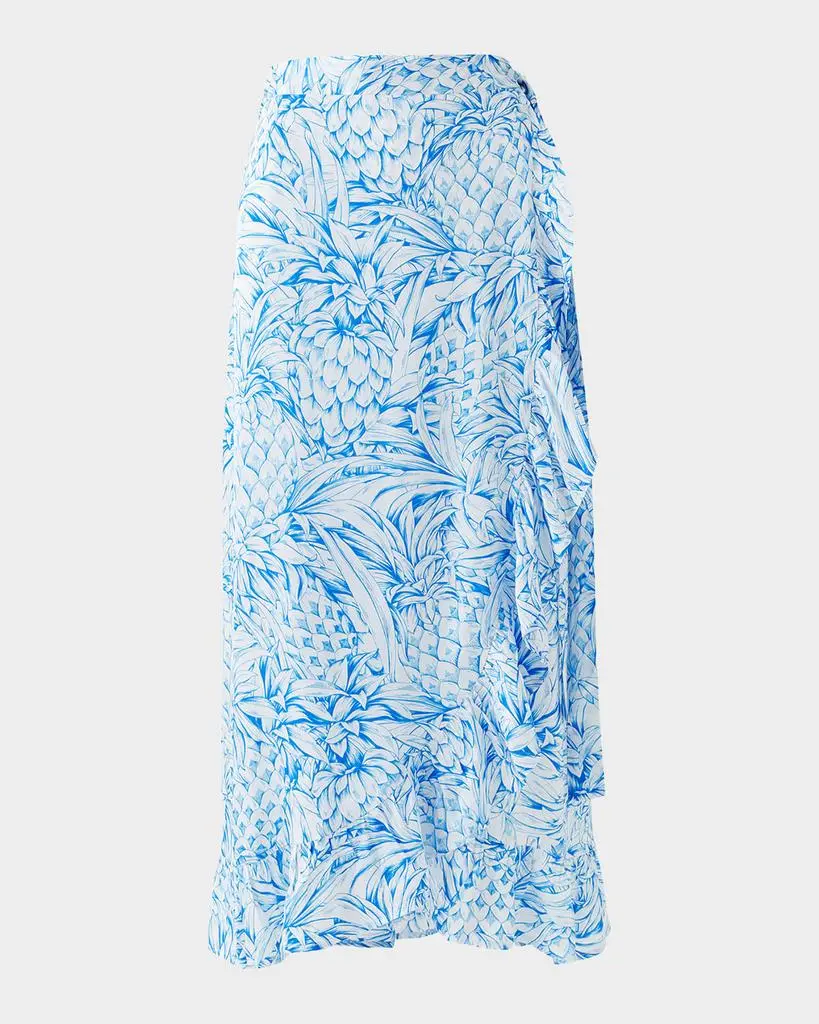 MELISSA ODABASH Danni Pineapple Wrap Skirt