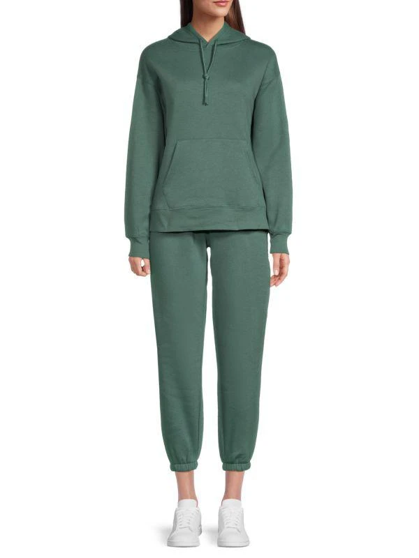 Harmony and Balance 2-Piece Drop Shoulder Hoodie & Cropped Joggers Set 1