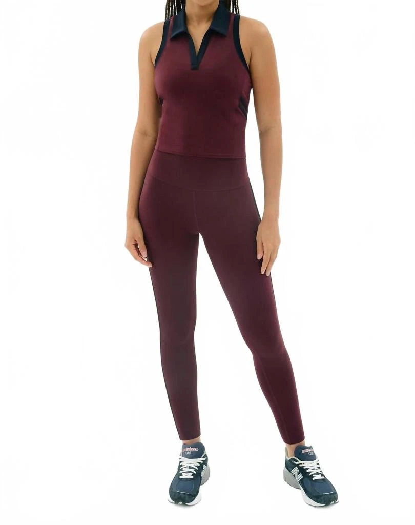 Splits59 Amber Airweight High Waist Leggings In Dark Cherry/indigo 4