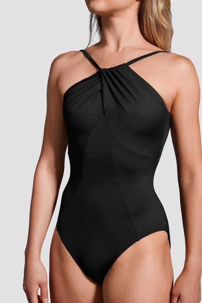 Bloch Mirella Black Label Twist High Neck Cami Leotard 4