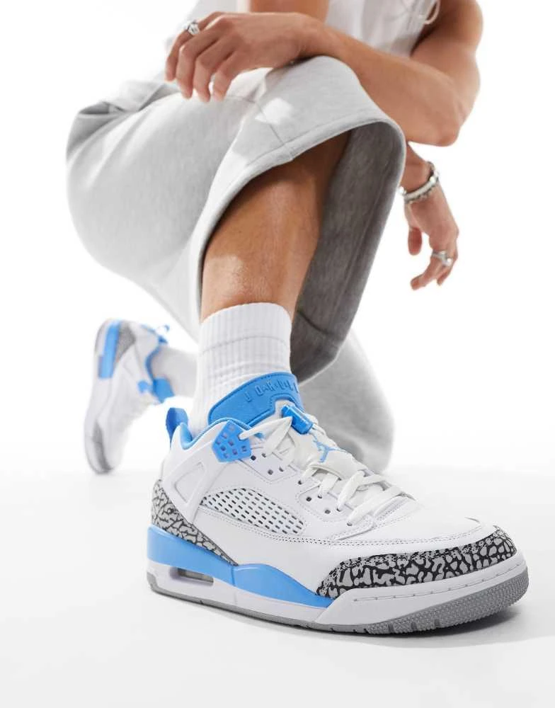 Jordan Jordan Spizike Low trainers in white and blue 1