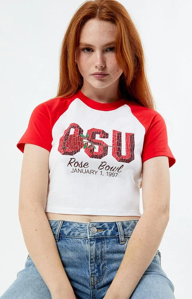 CHAMPION x Rose Bowl OSU Rally Ringer T-Shirt 1