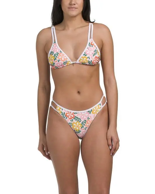 ESCAPE TO PARADISE Aloha Waikiki Double Strap Two-piece Bikini Set