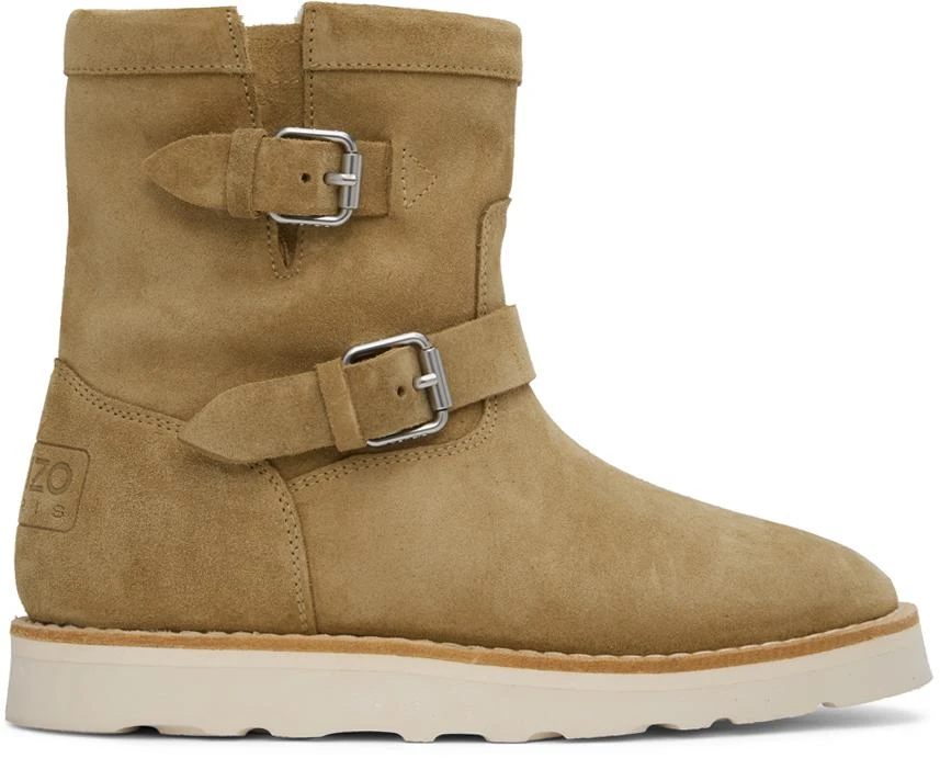 Kenzo Beige Kenzo Paris Kenzocozy Boots 1