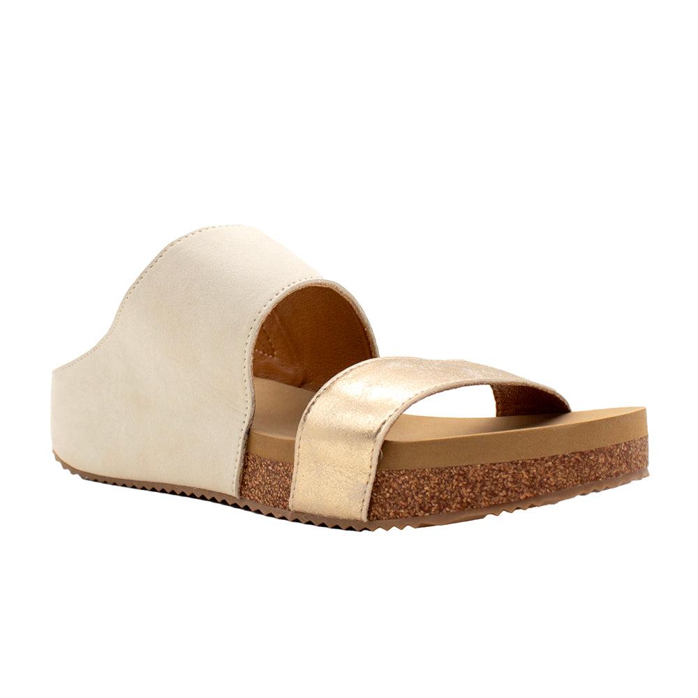 VOLATILE Campfire Metallic Slide Sandals