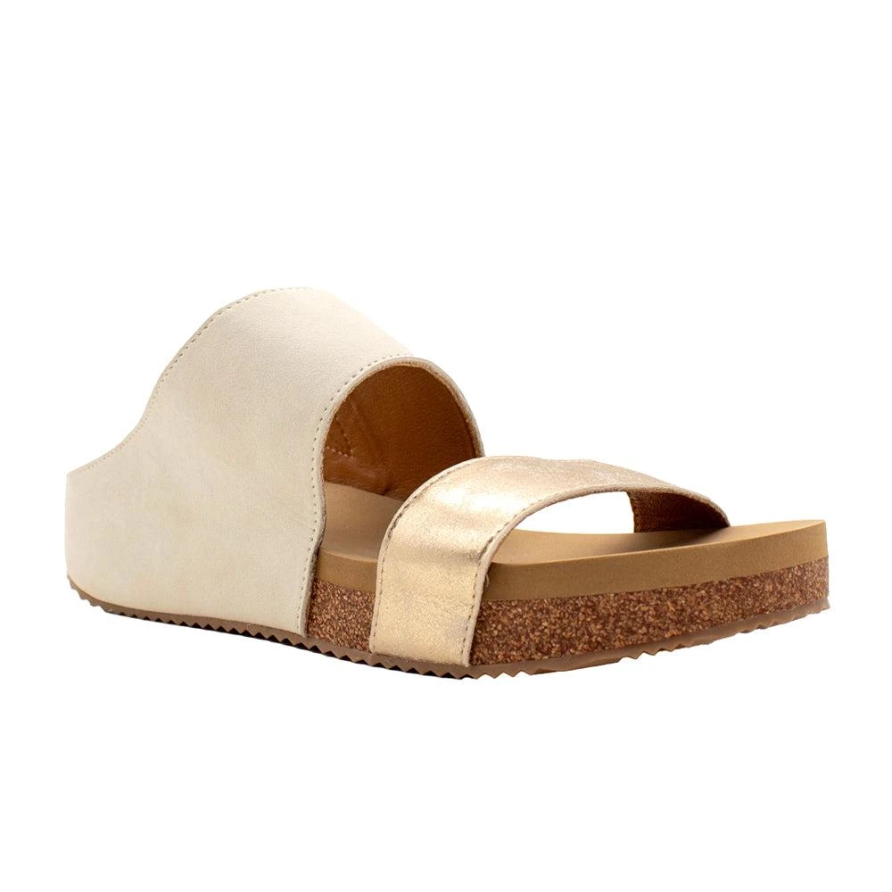 VOLATILE Campfire Metallic Slide Sandals 2