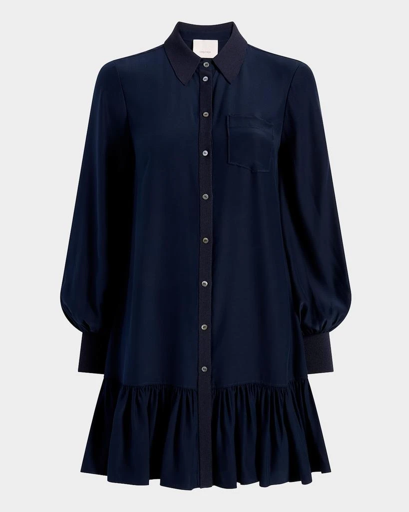 Cinq à Sept Women's Eleanora Dress - Sleeveless Silk Dress With Ruffle Details
