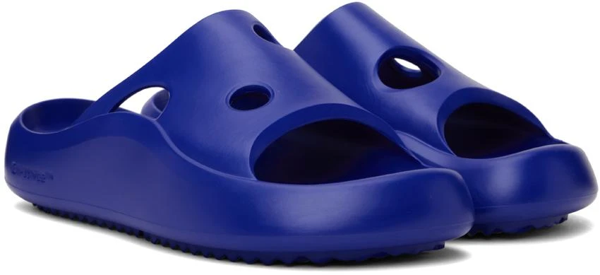Off-White Blue Meteor Pool Slides 4